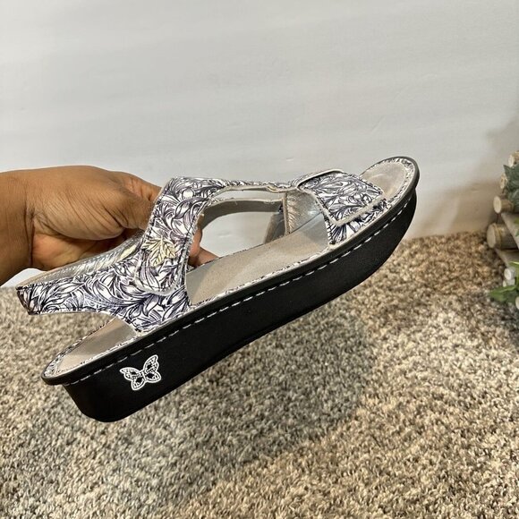 Alegria Kendra Vineland Comfort Leather Sandal US 10.5-11 Wide Ken-769 Floral - Picture 6 of 9